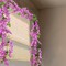 2 Pcs Wisteria Hanging Flower Vines – 7 ft Purple & Red Silk Garland for Wedding Arch, Party, Garden, Home & Table Backdrop Décor